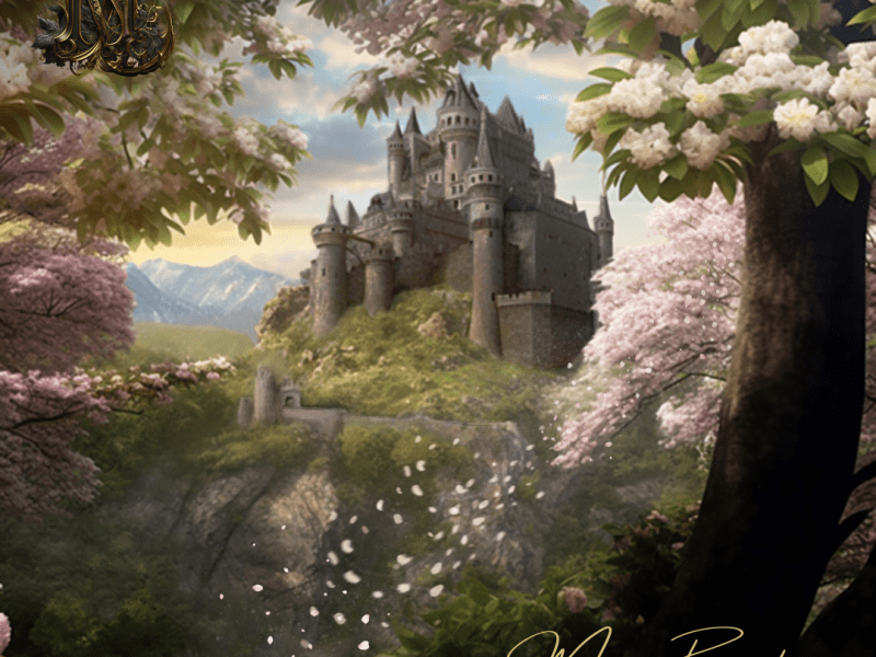 Ogród czereśni wiosną